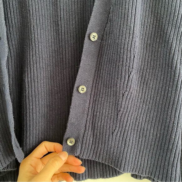 Helfrich cropped ribbed cardigan - Picture 3 of 4